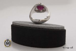 4 انگشتر یاقوت سرخ خوش رنگ مردانه هنر دست استاد شرفیان - کد 8005 - تصویر 5