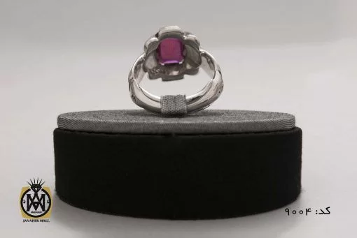 انگشتر یاقوت سرخ خوش رنگ مردانه هنر دست استاد شرفیان - کد 8004 - تصویر 5