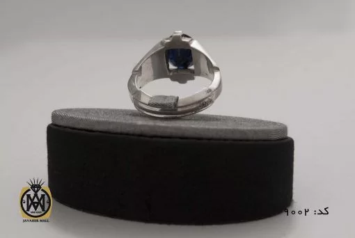 انگشتر یاقوت کبود مردانه هنر دست استاد شرفیان - کد 8002 - تصویر 6
