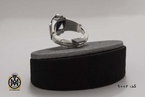 6 انگشتر یاقوت کبود مردانه هنر دست استاد شرفیان - کد 8002 - تصویر 7