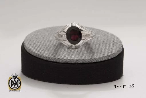 انگشتر یاقوت سرخ خوش رنگ مردانه هنر دست استاد شرفیان - کد 8003 - تصویر 8