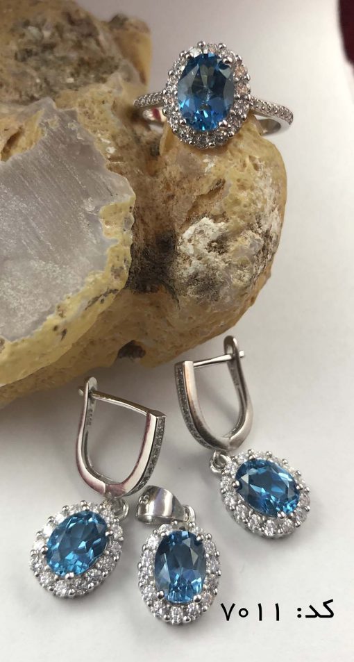 سرویس توپاز سوئیس مرغوب زنانه طرح پادینا - کد 7011 - تصویر 3