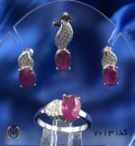 سرویس یاقوت سرخ زنانه طرح رها - کد 7013 - تصویر 2