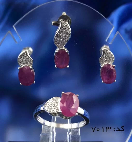 سرویس یاقوت سرخ زنانه طرح رها - کد 7013 - تصویر 2