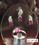 سرویس یاقوت سرخ زنانه طرح رها - کد 7013 - تصویر 3