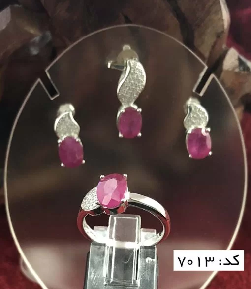 سرویس یاقوت سرخ زنانه طرح رها - کد 7013 - تصویر 3