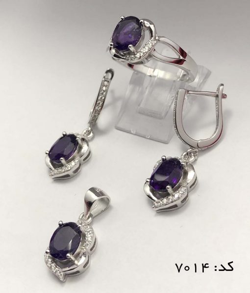 سرویس آمتیست زنانه طرح رویا - کد 7014 - تصویر 2