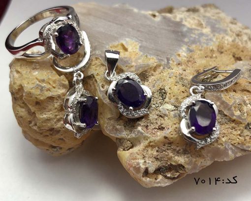 سرویس آمتیست زنانه طرح رویا - کد 7014 - تصویر 3