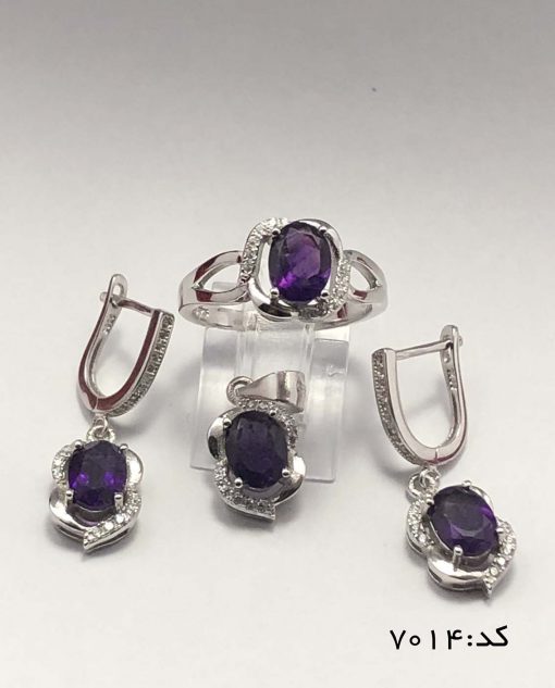 سرویس آمتیست زنانه طرح رویا - کد 7014 - تصویر 6