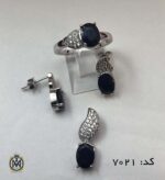 سرویس یاقوت کبود زنانه طرح نسیم - کد 7021 - تصویر 3
