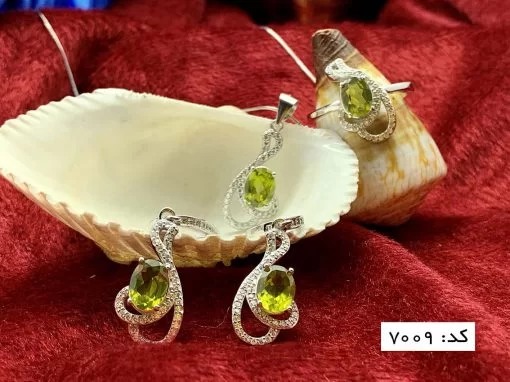 سرویس زبرجد زنانه طرح یاسمن - کد 7009 - تصویر 6