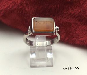 IMG_7010 انگشتر عقیق یمن با حکاکی شرف الشمس هنر دست استاد ضابطی مردانه - کد 8016 - تصویر 2