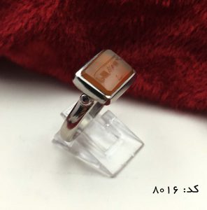 IMG_7011 انگشتر عقیق یمن با حکاکی شرف الشمس هنر دست استاد ضابطی مردانه - کد 8016 - تصویر 3