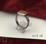 انگشتر عقیق یمن با حکاکی شرف الشمس هنر دست استاد ضابطی مردانه - کد 8016 - تصویر 4