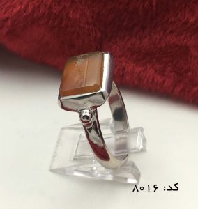 IMG_7015 انگشتر عقیق یمن با حکاکی شرف الشمس هنر دست استاد ضابطی مردانه - کد 8016 - تصویر 6