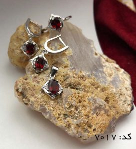IMG_E5647 سرویس یاقوت گارنت زنانه طرح فرنوش - کد 7017 - تصویر 6