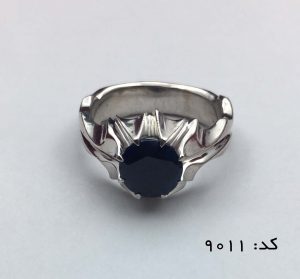 IMG_E6922 انگشتر یاقوت کبود آفریقایی مردانه دست ساز - کد 8011 - تصویر 6