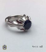 انگشتر یاقوت کبود آفریقایی مردانه دست ساز - کد 8011 - تصویر 5