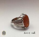 انگشتر عقیق یمن حکاکی حسين منی وانا من حسین هنر دست استاد احمد مردانه - کد 8001 - تصویر 2