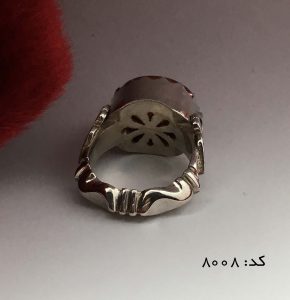 انگشتر عقیق یمن با حکاکی یا غفار الذنوب هنر دست استاد حیدر مردانه - کد 8008 - تصویر 4