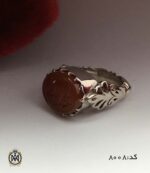 انگشتر عقیق یمن با حکاکی یا غفار الذنوب هنر دست استاد حیدر مردانه - کد 8008 - تصویر 5