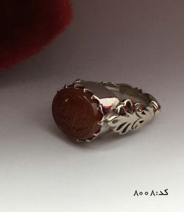 انگشتر عقیق یمن با حکاکی یا غفار الذنوب هنر دست استاد حیدر مردانه - کد 8008 - تصویر 5