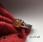 انگشتر عقیق یمن با حکاکی بدوام النعم مردانه - کد 8009 - تصویر 3