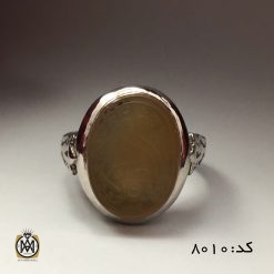انگشتر عقیق یمن با حکاکی با فاطمه هنر دست استاد سبحان مردانه - کد 8010 انگشتر عقیق یمن با حکاکی با فاطمه هنر دست استاد سبحان مردانه - کد 8010