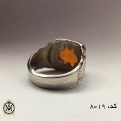 انگشتر عقیق یمن با حکاکی هفت شرف هنر دست استاد ضابطی مردانه  - کد 8019 انگشتر عقیق یمن با حکاکی هفت شرف هنر دست استاد ضابطی مردانه  - کد 8019