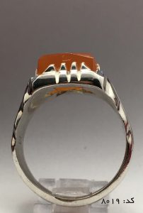 IMG_E7224 انگشتر عقیق یمن با حکاکی هفت شرف هنر دست استاد ضابطی مردانه  - کد 8019 - تصویر 5