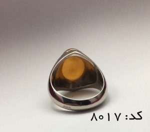 IMG_E7246 انگشتر عقیق یمن با حکاکی شرف الشمس هنر دست استاد ضابطی مردانه - کد 8017 - تصویر 6
