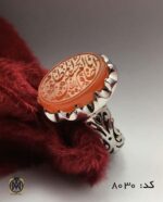 انگشتر عقیق یمن با حکاکی انا خادم الحسین المظلوم هنر دست استاد حیدر مردانه - کد 8030