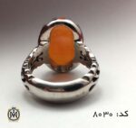 انگشتر عقیق یمن با حکاکی انا خادم الحسین المظلوم هنر دست استاد حیدر مردانه - کد 8030 - تصویر 5