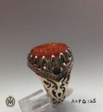 انگشتر عقیق یمن با حکاکی یا امام الرئوف هنر دست استاد حیدر مردانه - کد 8025 - تصویر 5