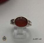 انگشتر عقیق یمن با حکاکی و من یتق الله هنر دست استاد ضابطی مردانه - کد 8043 - تصویر 3