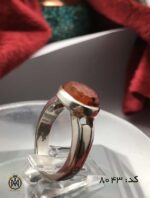انگشتر عقیق یمن با حکاکی و من یتق الله هنر دست استاد ضابطی مردانه - کد 8043 - تصویر 6