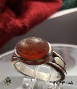 انگشتر عقیق یمن با حکاکی و من یتق الله هنر دست استاد ضابطی مردانه - کد 8043 - تصویر 7