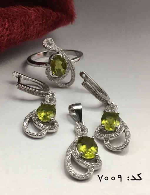 سرویس زبرجد زنانه طرح یاسمن - کد 7009 - تصویر 8