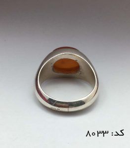 IMG_E7747 انگشتر عقیق یمن شرف الشمس استاد ضابطی مردانه - کد 8033 - تصویر 5