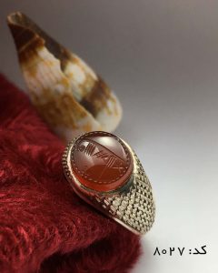 IMG_E7766 انگشتر عقیق یمن با حکاکی شرف الشمس هنر دست استاد ضابطی دست ساز - کد 8027 - تصویر 5