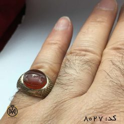 انگشتر عقیق یمن با حکاکی شرف الشمس هنر دست استاد ضابطی دست ساز -  کد 8027 انگشتر عقیق یمن با حکاکی شرف الشمس هنر دست استاد ضابطی دست ساز -  کد 8027