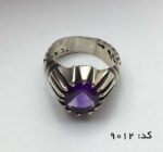 انگشتر آمتیست خوش رنگ و مرغوب مردانه - کد 8012 - تصویر 3