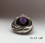 انگشتر آمتیست خوش رنگ و مرغوب مردانه - کد 8012 - تصویر 7