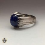 انگشتر یاقوت استار کبود مردانه (3) انگشتر یاقوت استار کبود مردانه