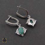 گوشواره زمرد زنانه اصل گوشواره زمرد زنانه اصل