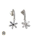 1 گوشواره نقره زنانه طرح سمیرا - کد 5008