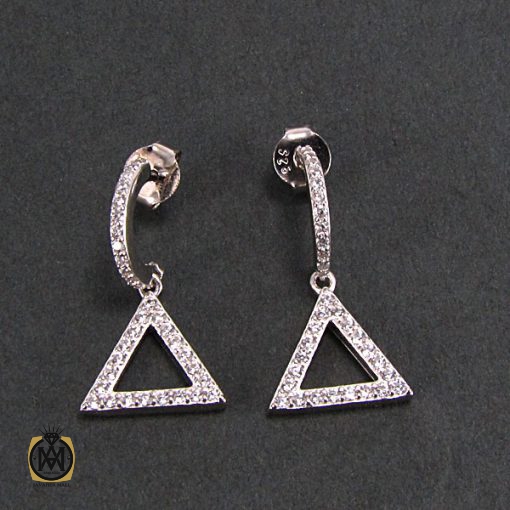 گوشواره نقره زنانه طرح ملیسا - کد 5013 - تصویر 3