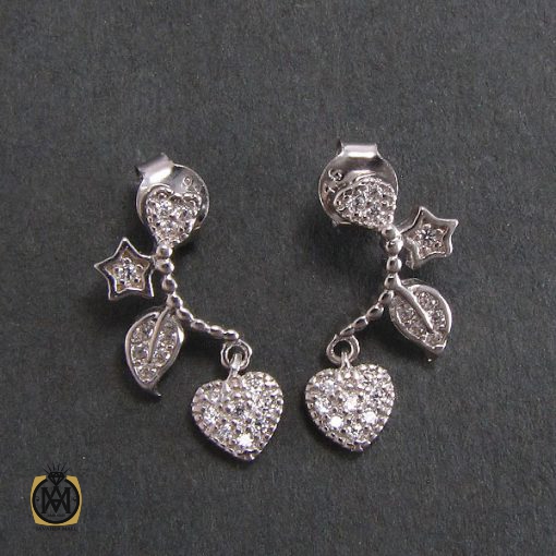 گوشواره نقره زنانه طرح صبا - کد 5016 - تصویر 3