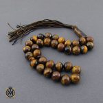 تسبیح چشم ببر 33 دانه اصل و معدنی - کد 4005 - تصویر 2