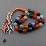 تسبیح ام البنین 33 دانه عقیق درشت - کد 4008 - تصویر 2